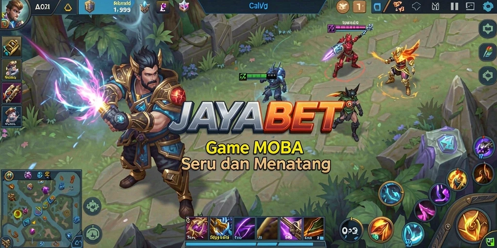 Tampilan dinamis dari gameplay JAYABET yang mendebarkan.