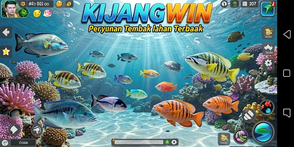 Gameplay Tembak Ikan yang seru dan penuh aksi.