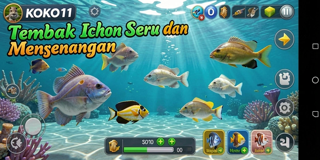 Tampilan gameplay KOKO11 yang seru dan penuh warna.
