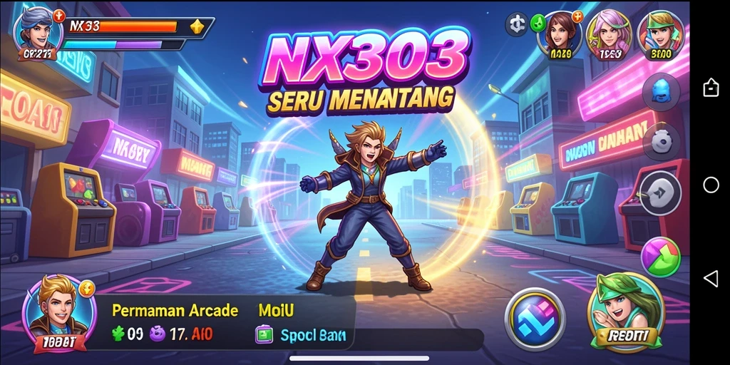 Tampilan gameplay NX303 yang penuh aksi dan keseruan.