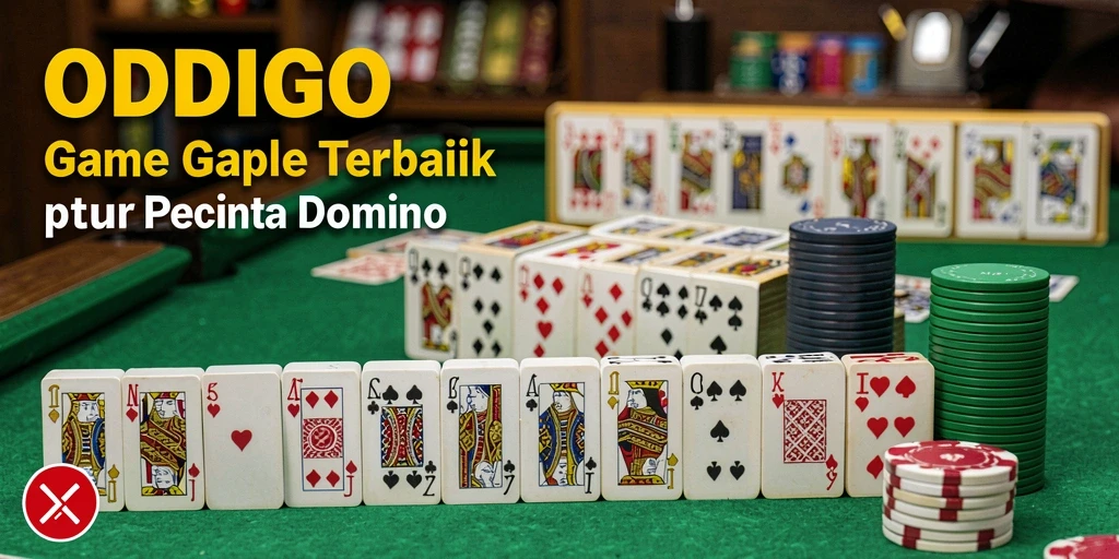 Screenshot gameplay ODDIGO yang menunjukkan suasana bermain Gaple.