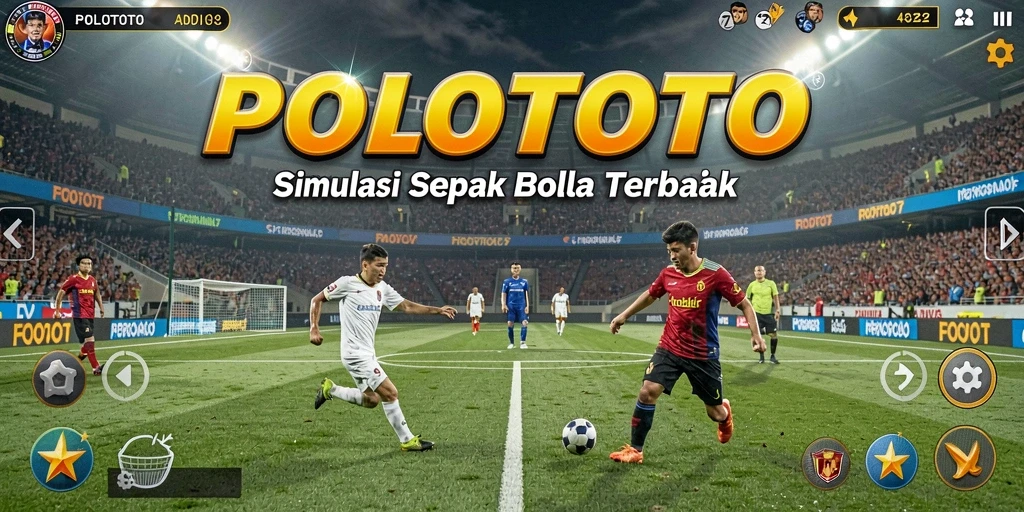 Tampilan permainan sepak bola yang mendebarkan di POLOTOTO.