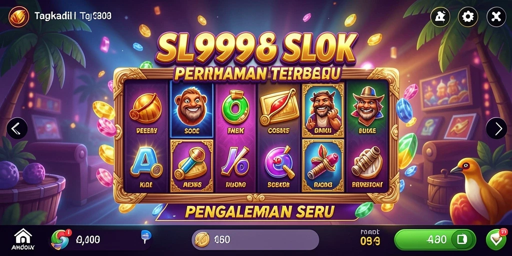 Tampilan gameplay SL999 yang menakjubkan di layar ponsel.