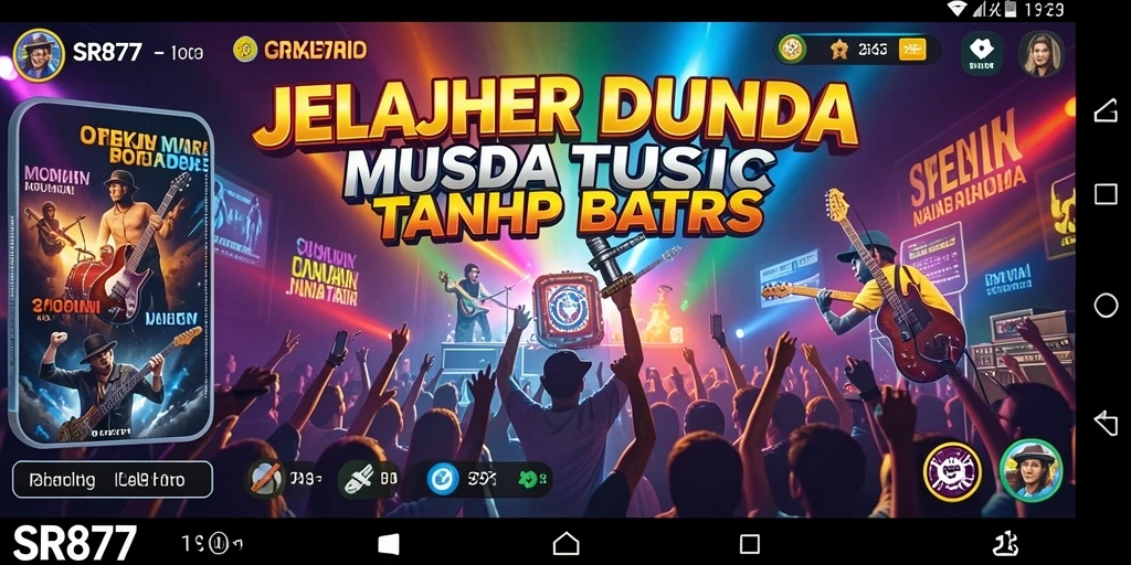 Screenshot gameplay SR877 menampilkan fitur interaktif dengan musik.