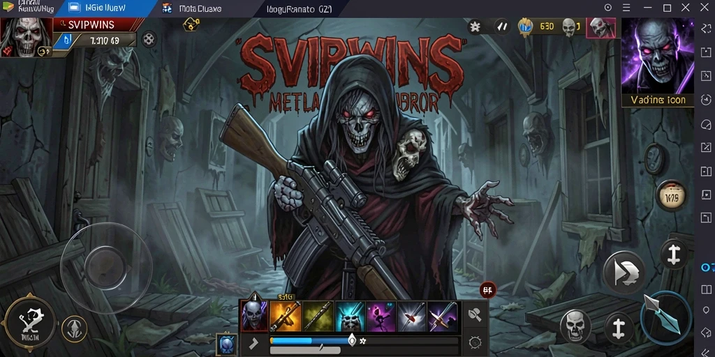 Screenshot gameplay SVIPWINS yang menyeramkan dan menegangkan.